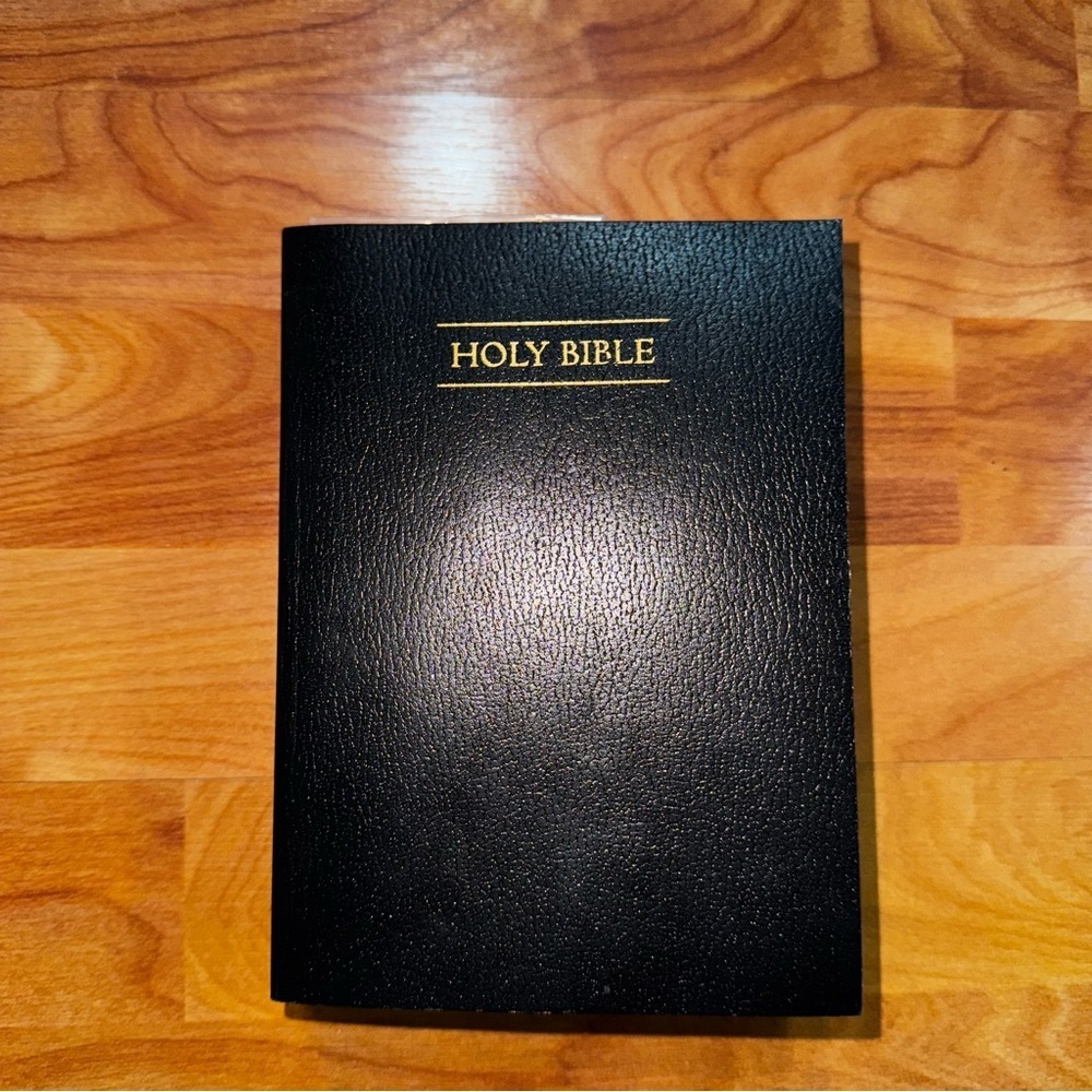 Black King James Bible New Never Read + Sonaki Book Mark & Letter Opener